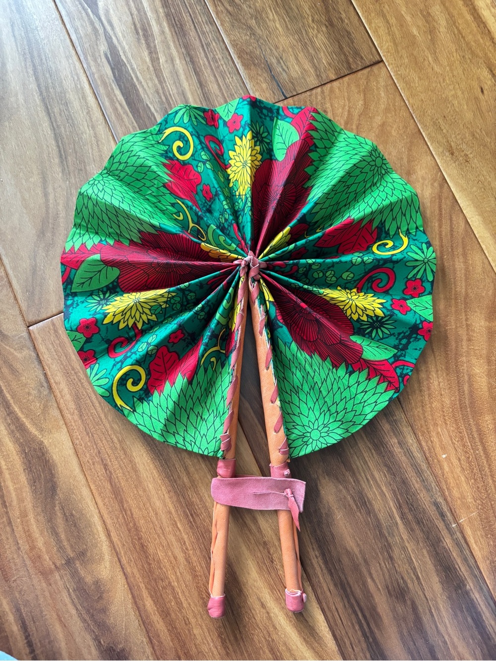 African / Ankara foldable fan, NWOT